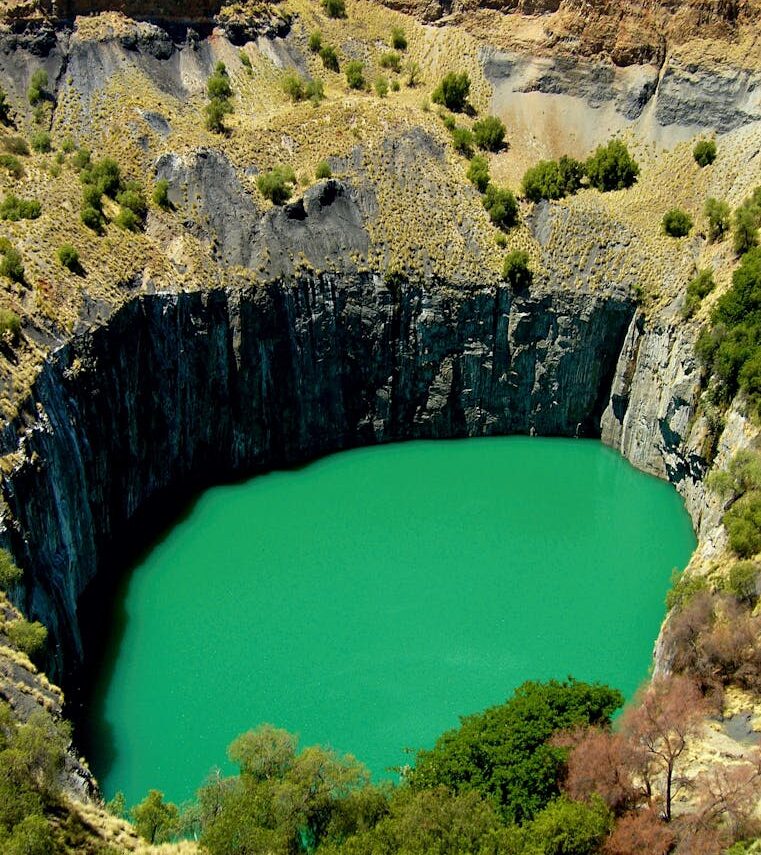 Big Hole Pit Lake in South Africa